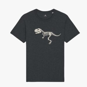 Tricou barbati, gri inchis, Dino skeleton
