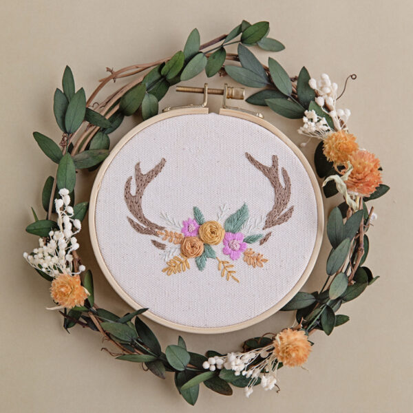 ready-to-create-embroidery-kit-flowered-deer-antlers